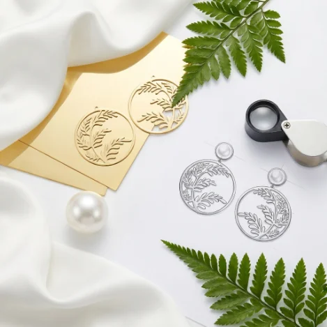 金晖幻羽大廓形流体蝴蝶不锈钢耳环